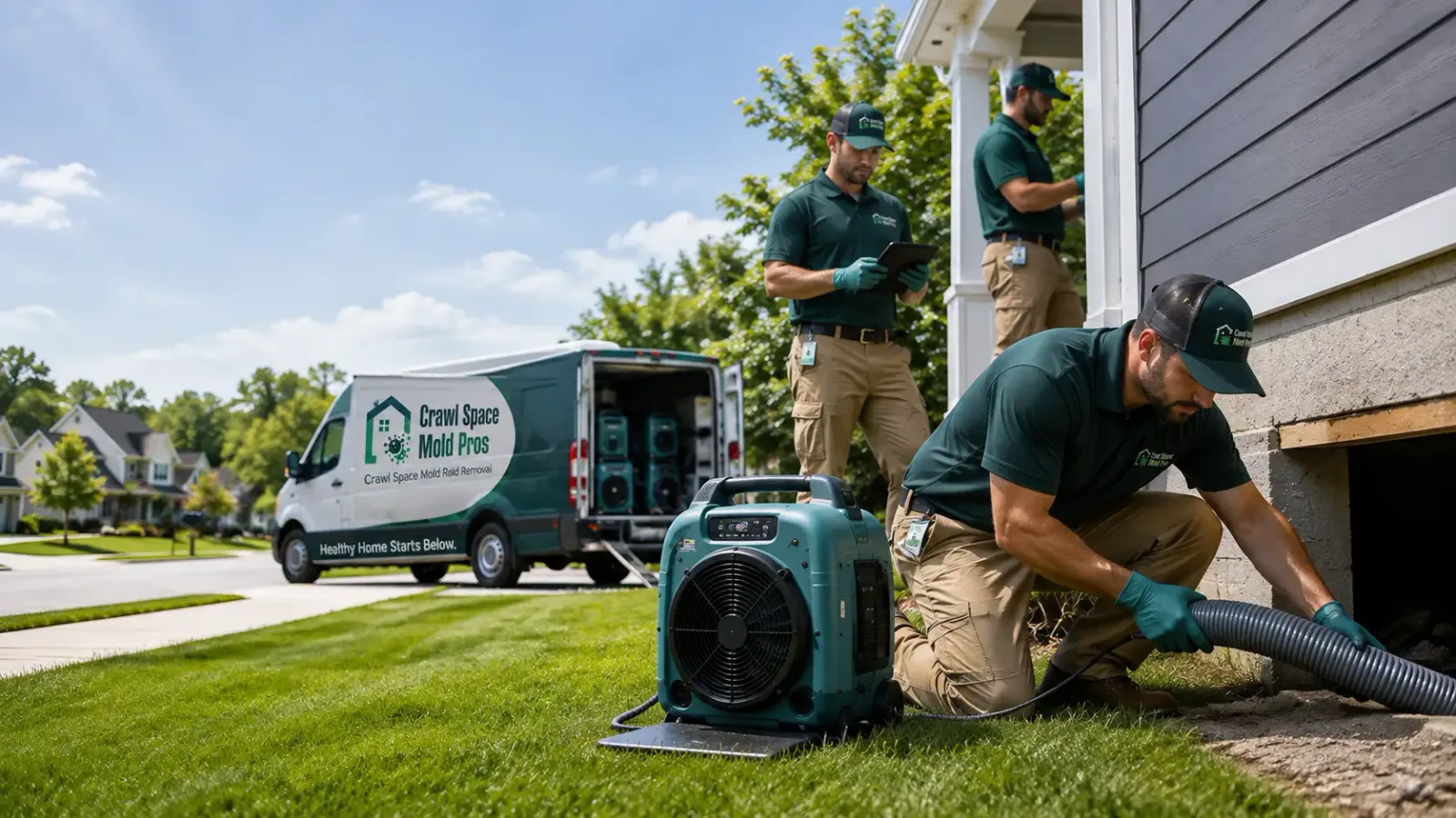 Crawl Space Mold Removal in Luzerne, MI